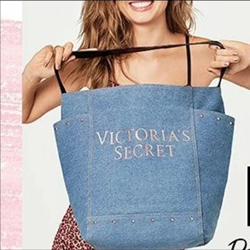 New Victoria's Secret Denim Tote Bag